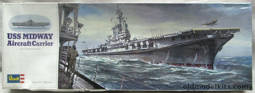 Revell 1/547 USS Midway CVB41 Aircraft Carrier - (Straight Deck), H441 plastic model kit